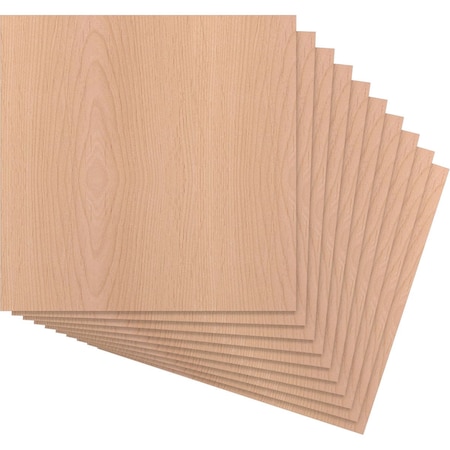 Ekena Millwork 15 3/4W x 15 3/4H x 3/8T Wood Hobby Boards, Alder, 10PK HBW16X16X375CAL